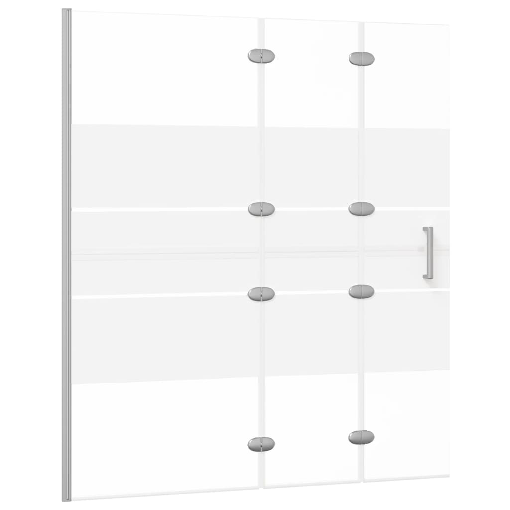 Vidaxl Duschgehäuse zusammenklappbar 120x140 cm ESG Weiß