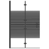Vidaxl Duschgehäuse zusammenklappbar 80x140 cm Schwarz