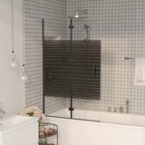 Vidaxl Duschgehäuse zusammenklappbar 80x140 cm Schwarz