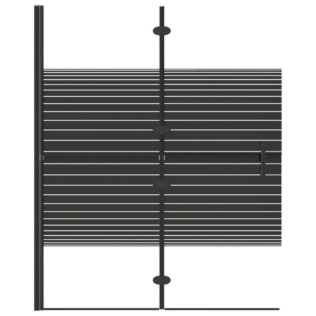 Vidaxl Duschgehäuse 100x140 cm ESG Schwarz