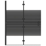 Vidaxl Duschgehäuse 100x140 cm ESG Schwarz
