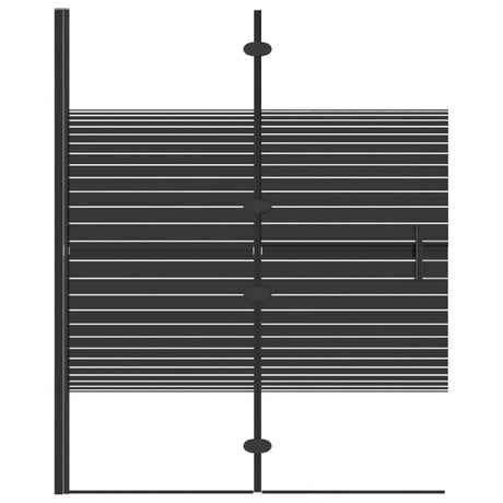 Vidaxl Duschgehäuse 100x140 cm ESG Schwarz