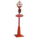 Vidaxl Straat lamp with Santa Led 175 cm