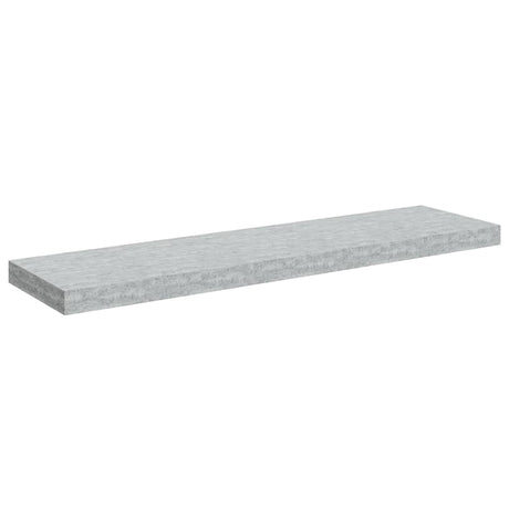 Vidaxl wandschap zwevend 90x23,5x3,8 cm mdf betongrijs