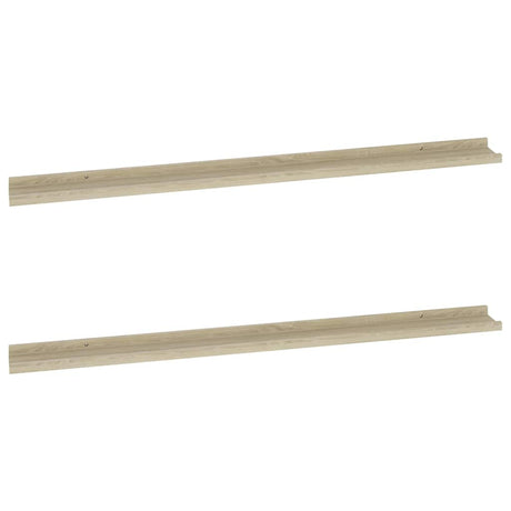 Vidaxl wandschappen 2 st 115x9x3 cm sonoma eikenkleurig