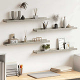 Vidaxl wandschappen 4 st 60x9x3 cm betongrijs