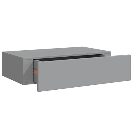 Vidaxl wandschap met lade 40x23,5x10 cm mdf grijs
