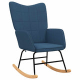 Vidaxl schommelstoel stof blauw