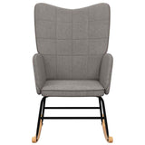 Vidaxl schommelstoel stof taupe