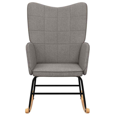 Vidaxl schommelstoel stof taupe