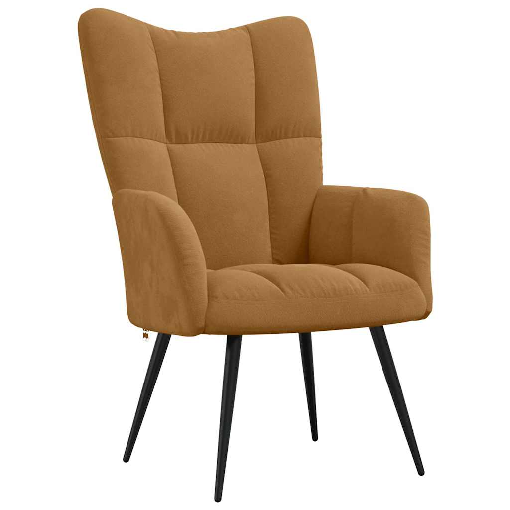 Vidaxl relaxstoel fluweel bruin