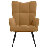 Vidaxl relaxstoel fluweel bruin