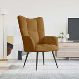 Vidaxl relaxstoel fluweel bruin