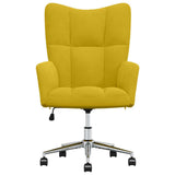 Vidaxl relaxstoel fluweel mosterdgeel