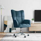 Vidaxl relaxstoel fluweel blauw