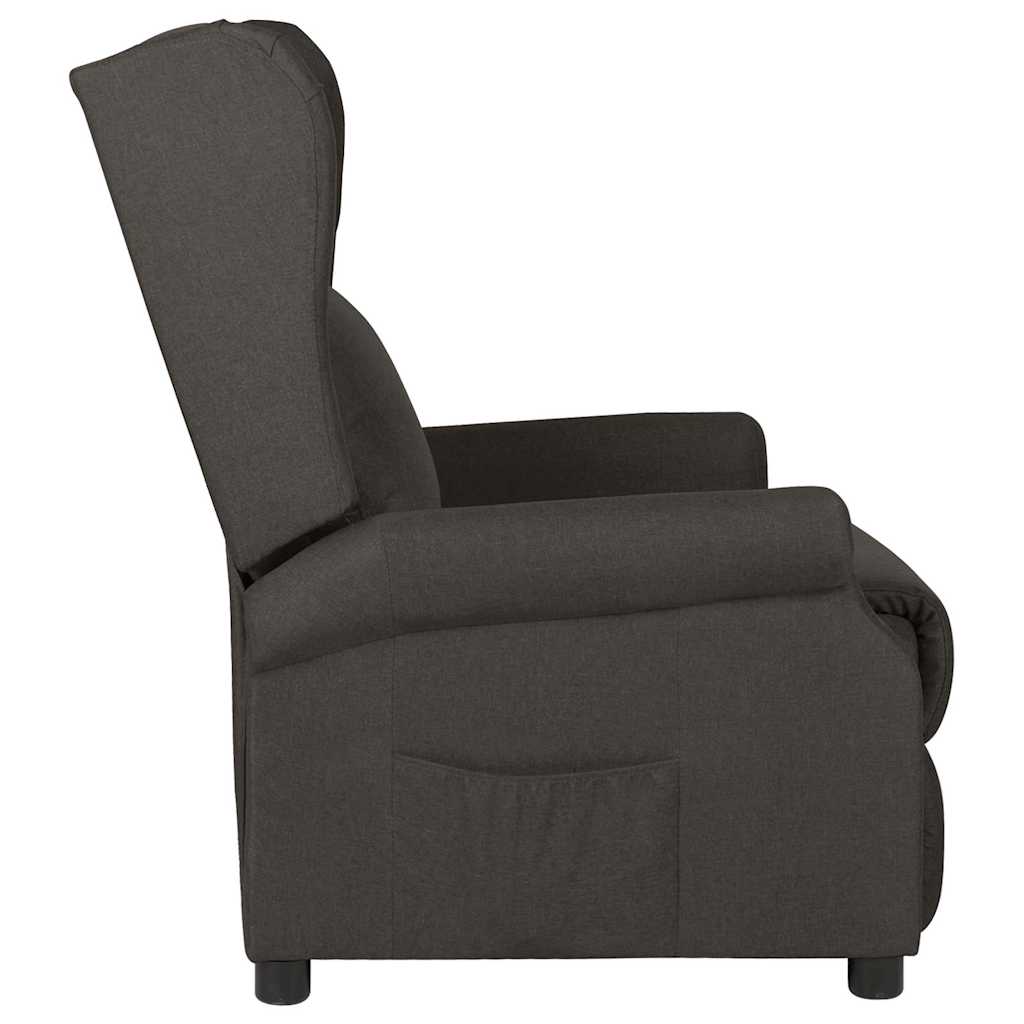 Vidaxl fauteuil verstelbaar stof taupe