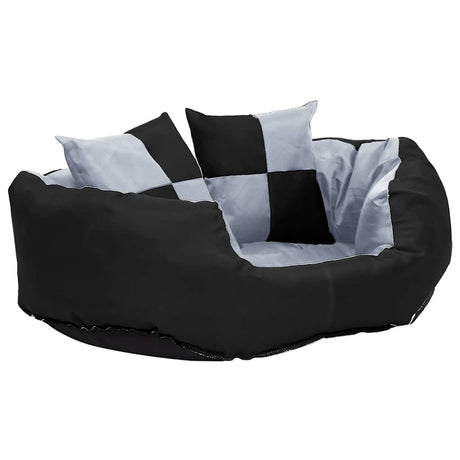 Vidaxx wendbares und waschbares Hundekissen 65x50x20 cm grau und schwarz