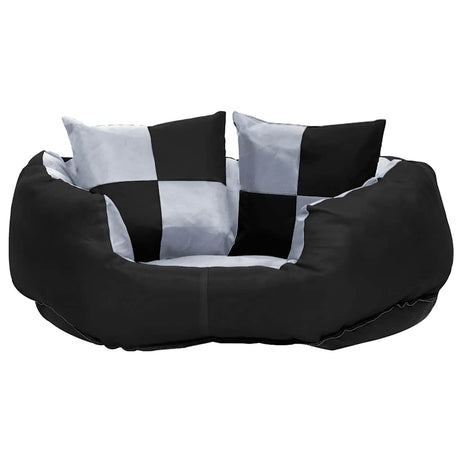 Vidaxx wendbares und waschbares Hundekissen 65x50x20 cm grau und schwarz