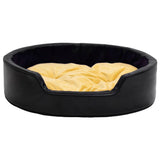 Vidaxl dog basket 99x89x21 cm Plush and artificial leather black and yellow