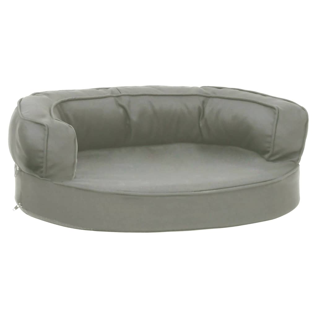 Vidaxl Dog Letto di lino ergonomico Look 60x42 cm grigio