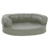 Vidaxl Hundebett Ergonomische Leinen Look 60x42 cm Grau