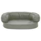 Vidaxl cama para perros lino ergonómico look 60x42 cm gris