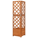 Vidaxl Latwerkplantenbak Eckmodell 40x40x150 cm Festkieferholz