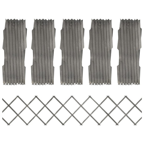 Vidaxl Garden Slat Works 5 St 180x30 cm Festkieferngrau