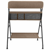 Vidaxl Change Table Eisen Taupe
