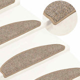 VidaXL Stufenmatten 15 Stück 65x21x4 cm grau und braun