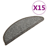 VIDAXL -Treppenmatten 15 ST 56x17x3 cm Anthrazit -ausgelöst