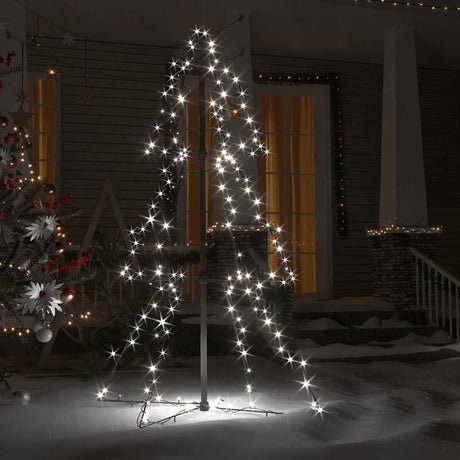 VIDAXL KegelKERSTBOOM 160 LEDs innerhalb und außerhalb von 78x120 cm