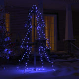 VIDAXL KegelKERSTBOOM 160 LEDs innerhalb und außerhalb von 78x120 cm