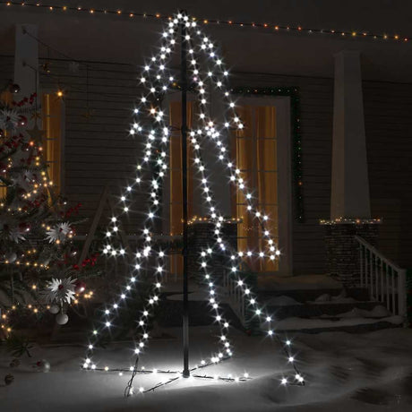 Vidaxl KegelKERSTBOOM 200 LEDs innerhalb und außerhalb von 98x150 cm