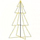VIDAXL KegelKERSTBOOM 240 LEDs innerhalb und außerhalb von 118x150 cm