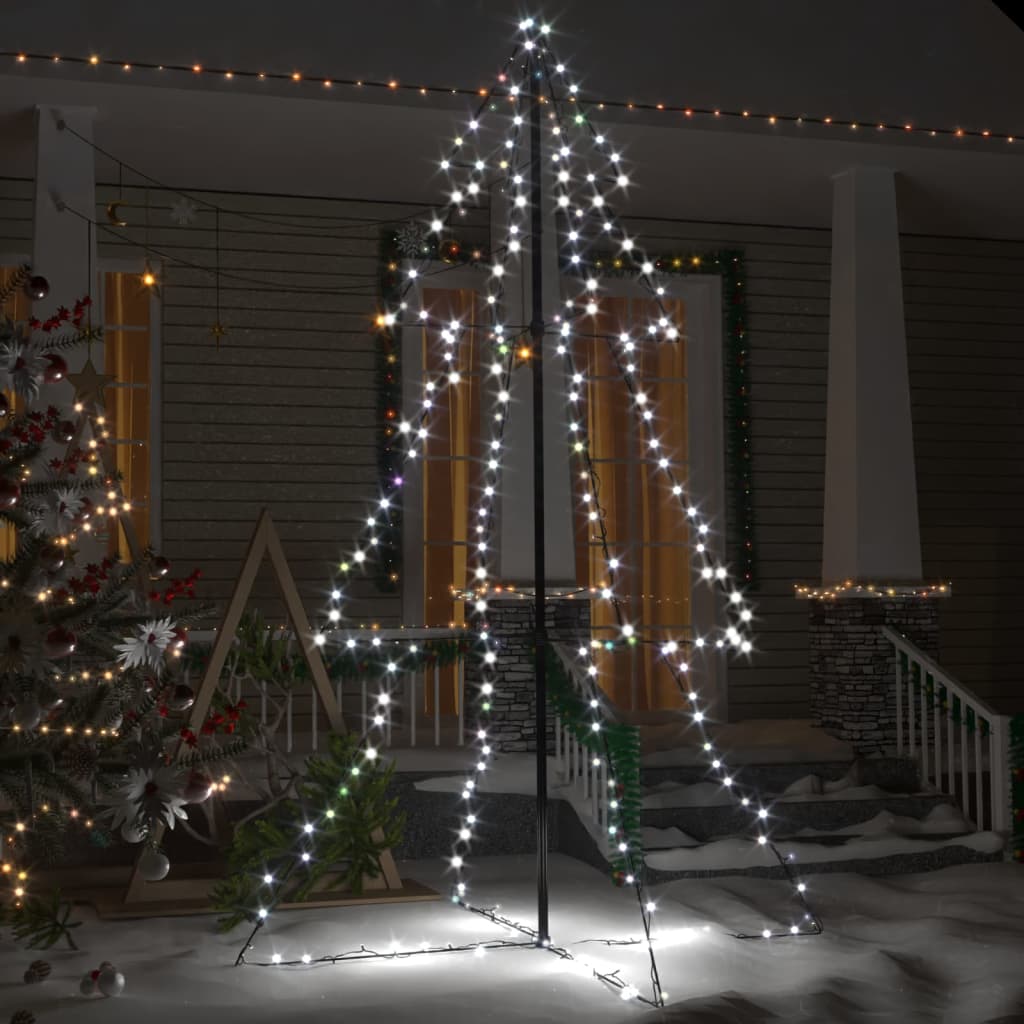 Vidaxl KegelKerstboom 240 lysdioder inom och utanför 118x150 cm