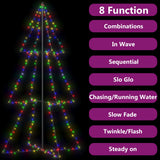 VIDAXL KegelKERSTBOOM 300 LEDs innerhalb und außerhalb 120x220 cm