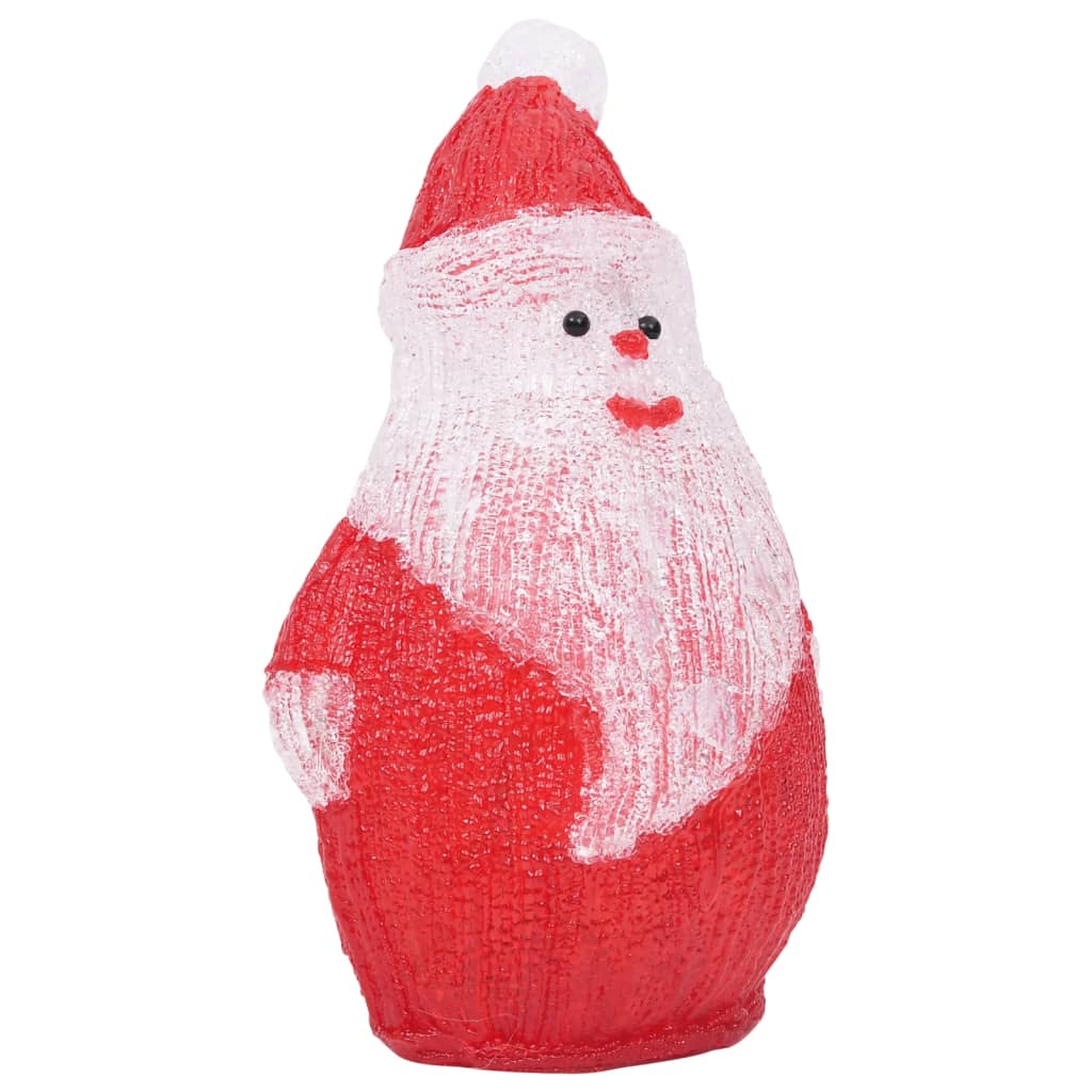 Vidaxl Weihnachten Figur Santa LED innerhalb und außerhalb 28 cm Acryl