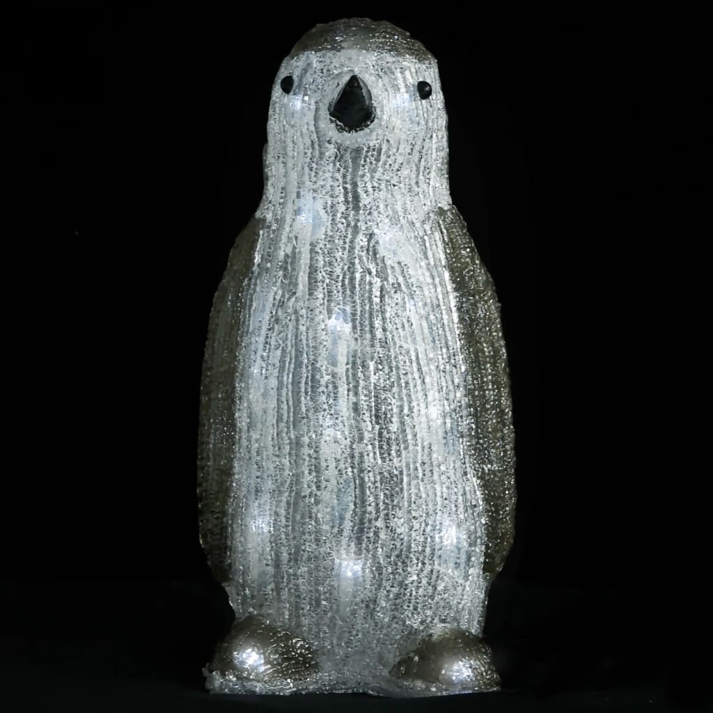 Vidaxl Figura natalizia Penguin LED all'interno e all'esterno di 30 cm acrilico