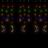 Vidaxl Light Girland Star und Mond 138 LEDs Multi -Colored
