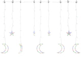 Vidaxl Light Garland Star und Mond 345 LEDs Multi -Colored