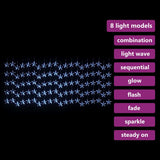 Vidaxl Light Corder Stars mit 500 LEDs und 8 Funktionen blau