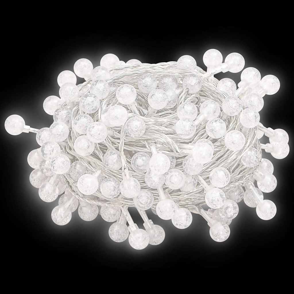 VidaXL Lichterkabel mit 200 LEDs, 8 Funktionen, kaltweiß, 20 m