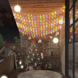 VidaXL Lichterkabel mit 200 LEDs, 8 Funktionen, mehrfarbig, 20 m