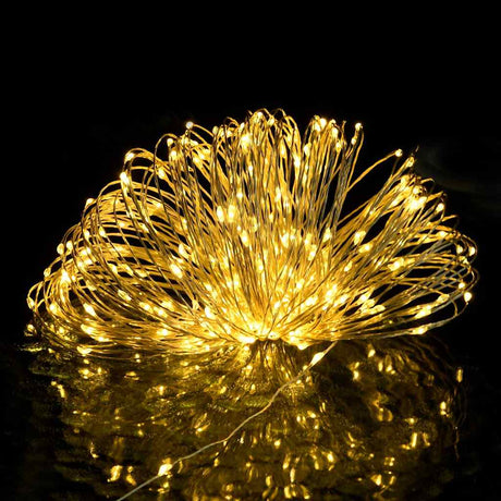 VidaXL-Lichtkabel mit 400 microLEDs warmweiß 8 Funktionen 40 m