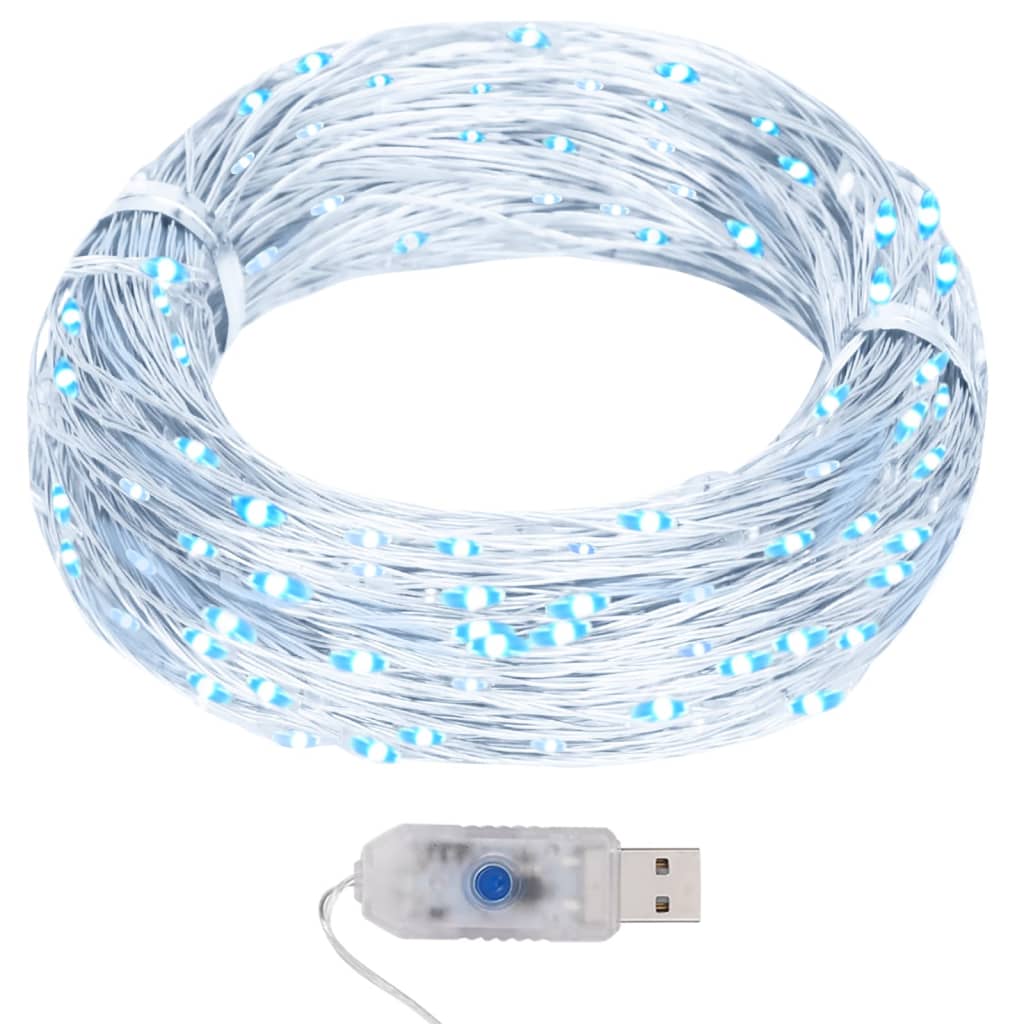 Vidaxl Light Cord med 400 Microled's Cold White 8 fungerer 40 m