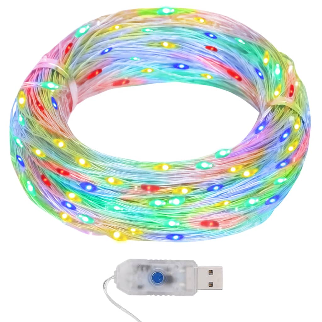 Vidaxl Light Cord s 400 Microled s více rozloženými 8 funkcemi 40 m