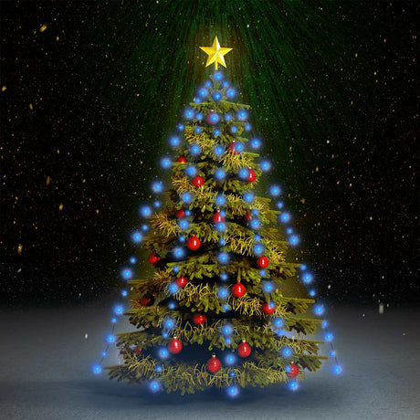 Vidaxl Weihnachtsbaumbeleuchtung mit 150 LEDs Blaues Netz 150 cm