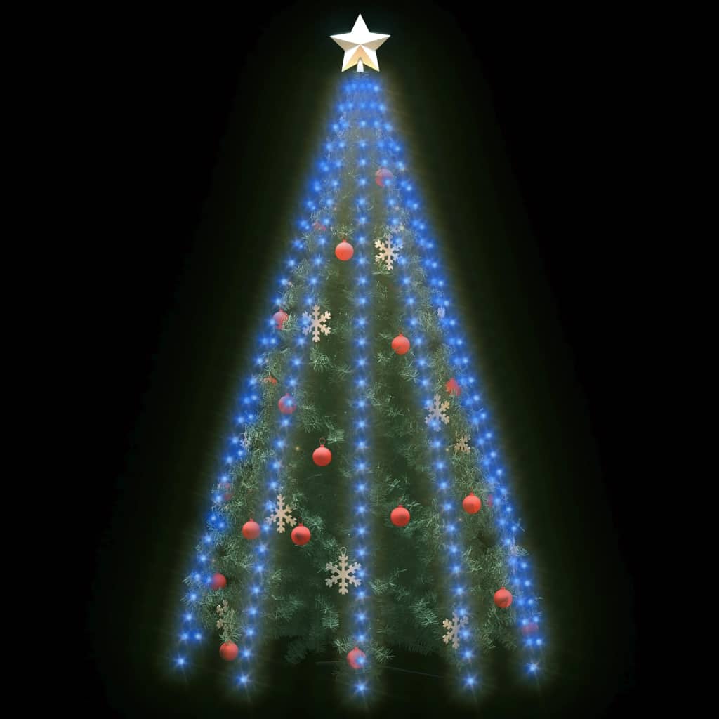 Vidaxl Weihnachtsbaumbeleuchtung mit 300 LEDs Blaues Netz 300 cm