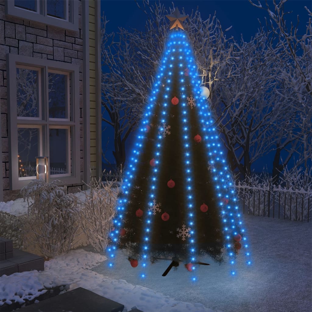 Vidaxl Weihnachtsbaumbeleuchtung mit 300 LEDs Blaues Netz 300 cm